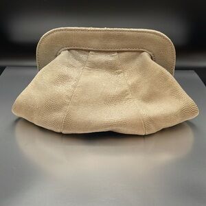 Lauren Merkin gold/grey clutch